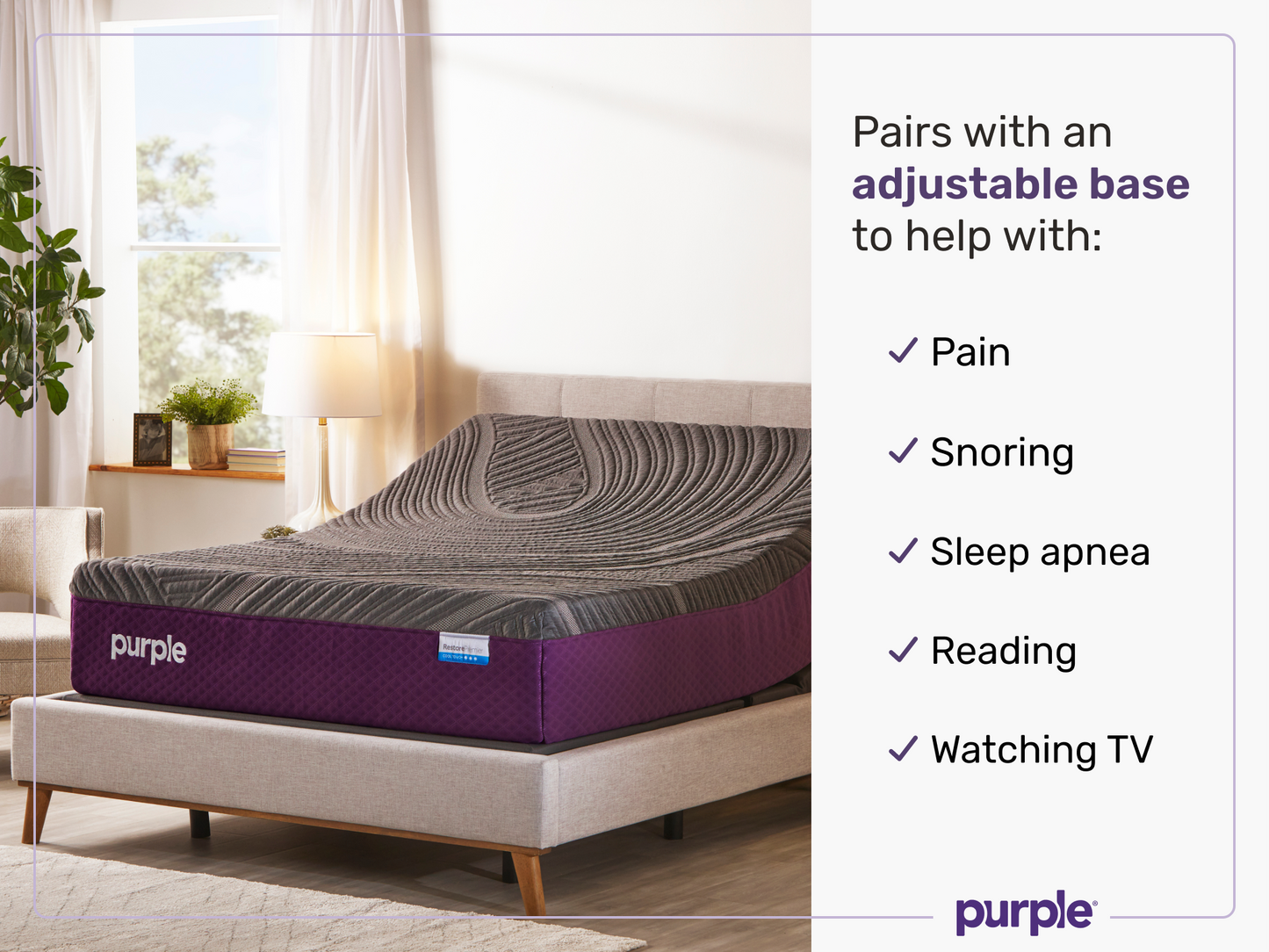 Purple RestorePlus™ Cool Touch 13" Firm Hybrid Mattress