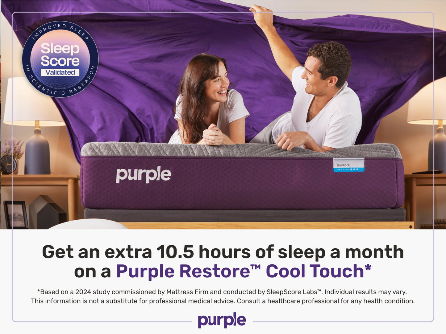 Purple RestorePlus™ Cool Touch 13" Firm Hybrid Mattress