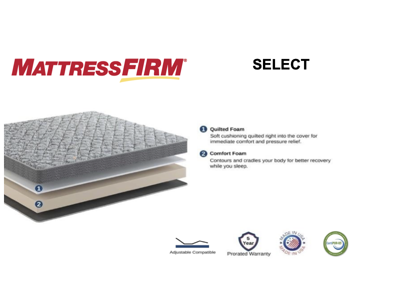 Mattress Firm Direct Select Foam Mattress