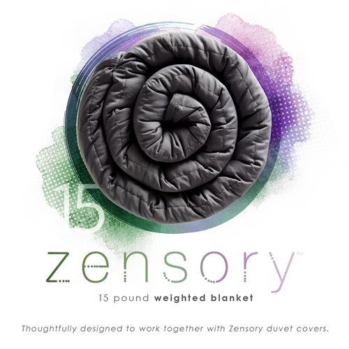 15LB Weighted Blanket Packaging in Dove Gray