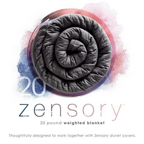 20 LB Weighted Blanket Packaging in Dove Grey