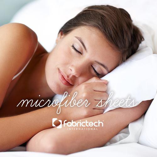 Fabrictech Microfiber Sheet Set in White Lifestyle