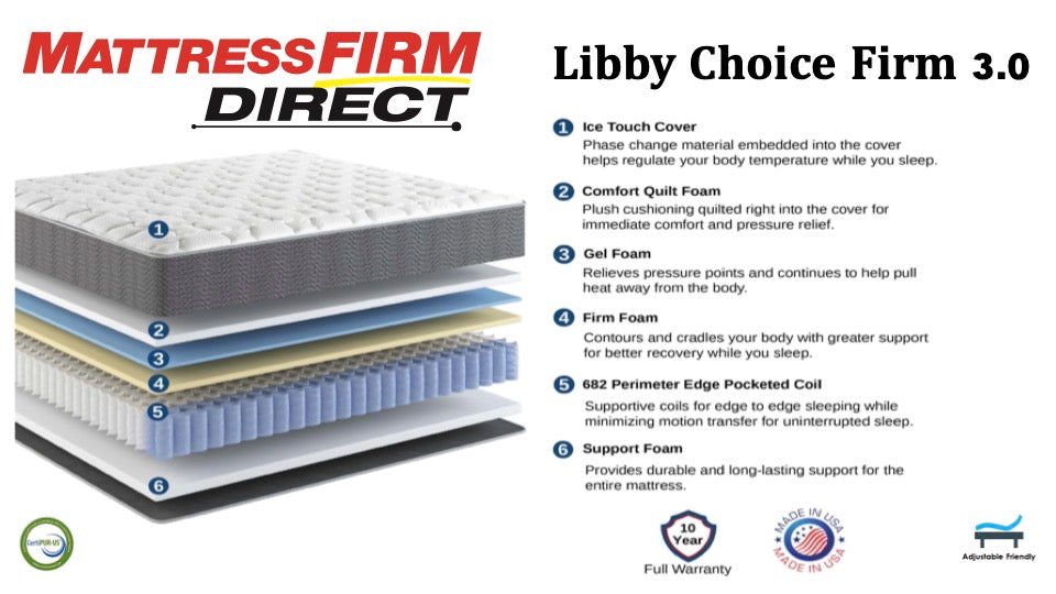 Mattress Firm Direct Libby's Choice Firm Mattress