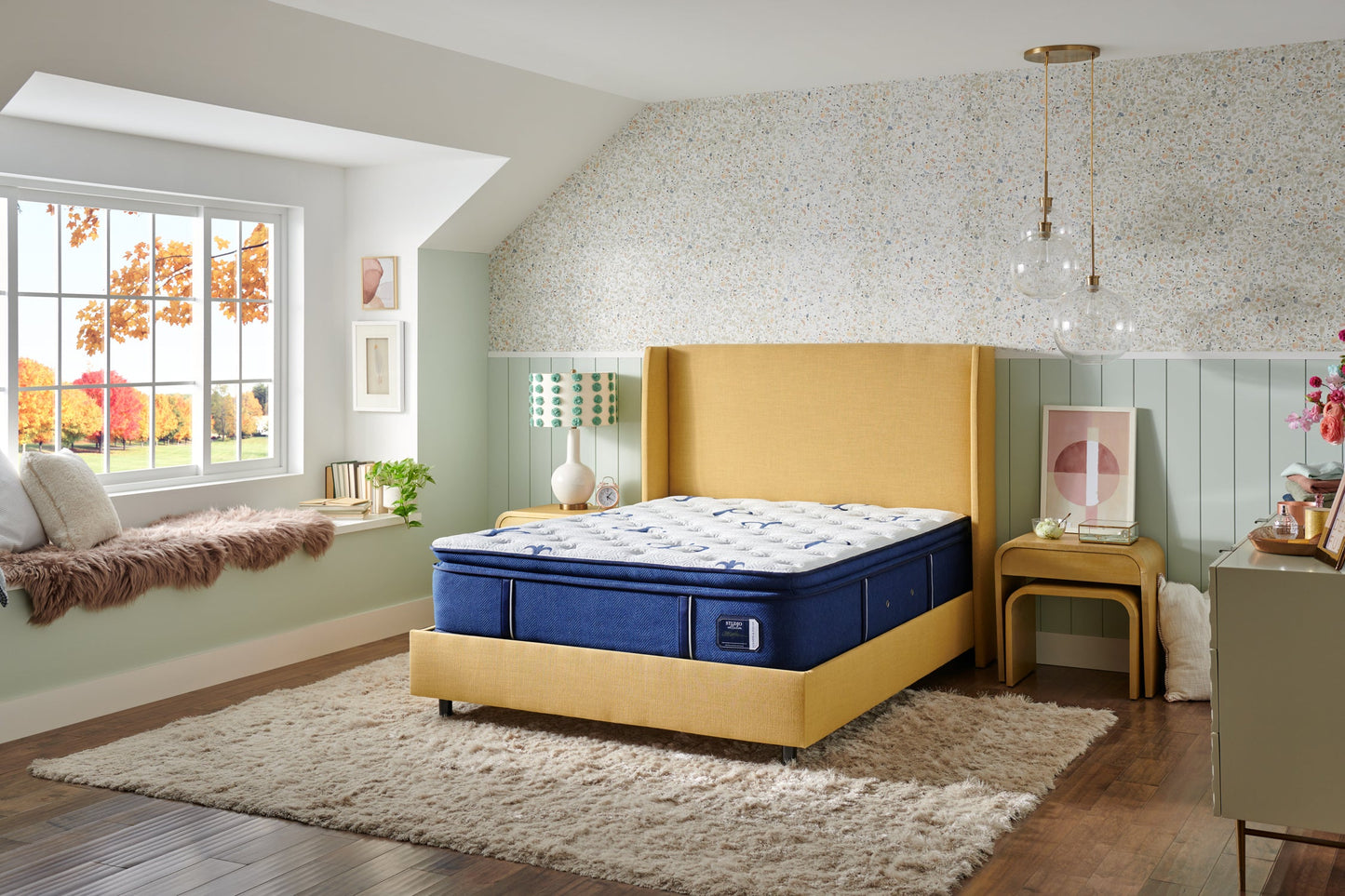 Stearns & Foster Studio Euro Pillow Top Medium Mattress