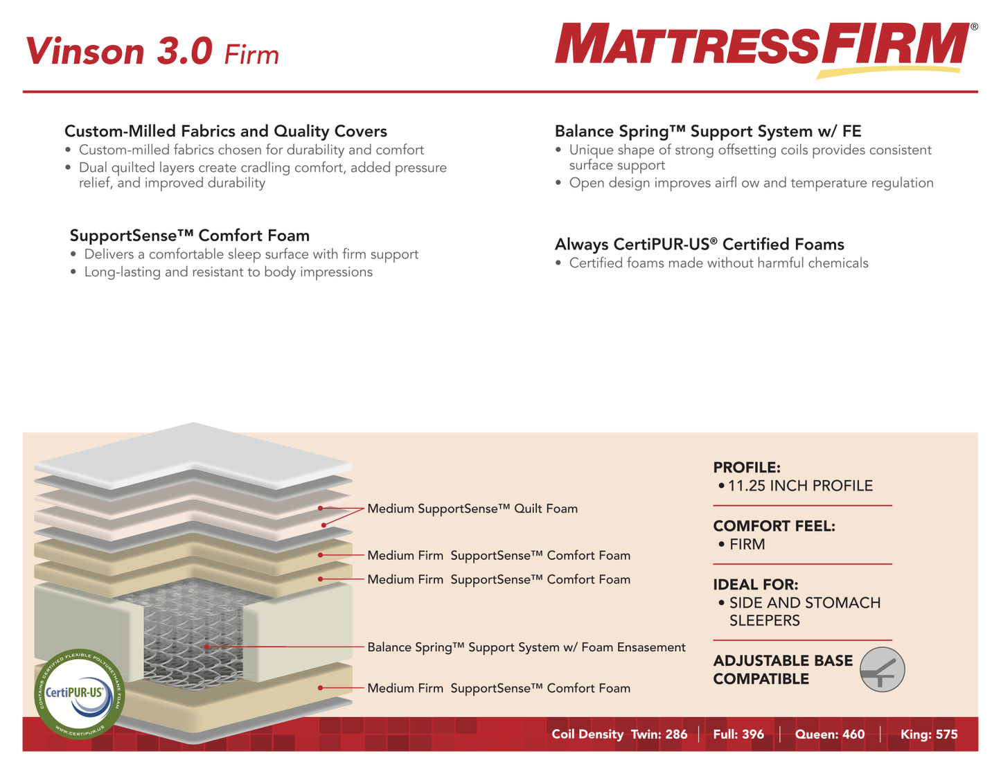 Vinson 3.0 Firm Mattress