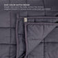 20 LB Weighted Blanket with Matching Duvet in Dove Grey 