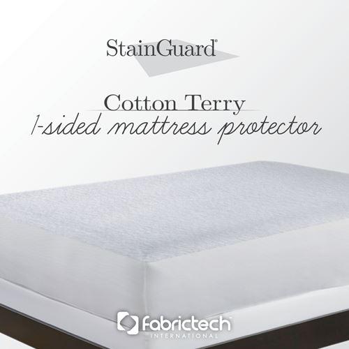 Fabrictech Cotton Terry Mattress Protector on Bed