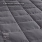 Kids Weighted Blanket 4" Pocket Detail in Dark Grey