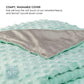 Kids Weighted Blanket Duvet Cover in Teal and Dove Grey