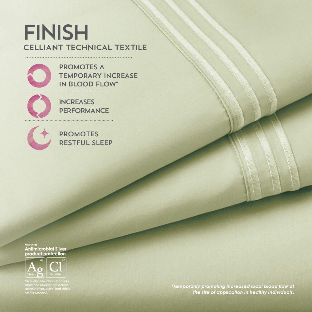 PureCare Celliant Sheet Set in Sage Finish Benefits