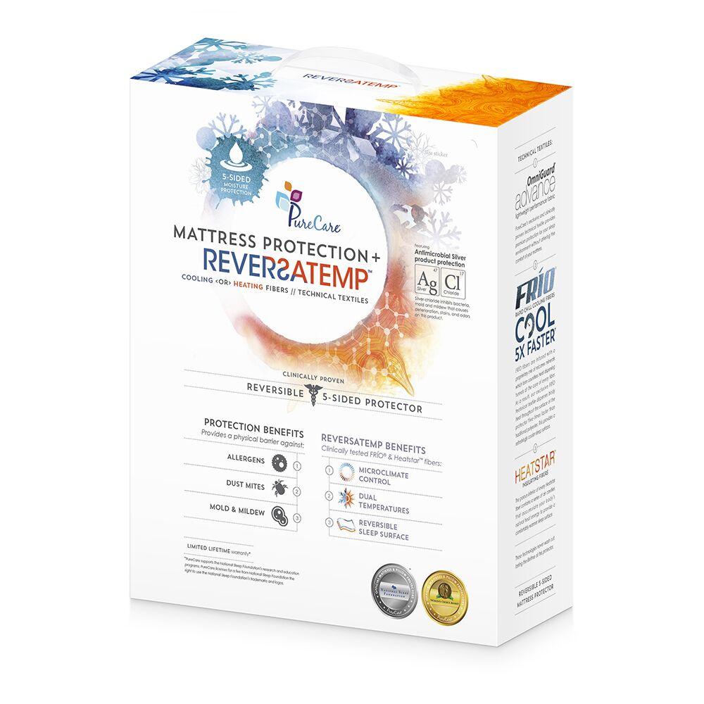 PureCare ReversaTemp 5-Sided Mattress Protector Front Packaging