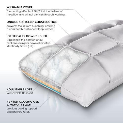 PureCare SUB-0° SoftCell Chill Reversible Hybrid Pillow Inner Details